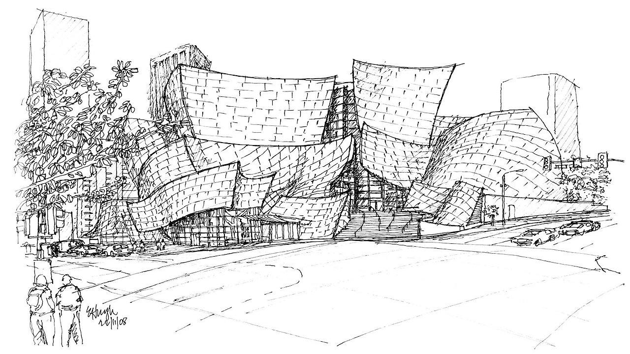 Sketches of Frank Gehry