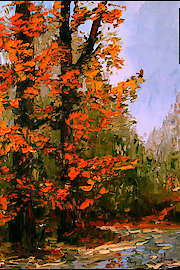 Landscape Oil Painting 101 - Paint Autumn Color