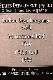 The Indian Sign Language -1934