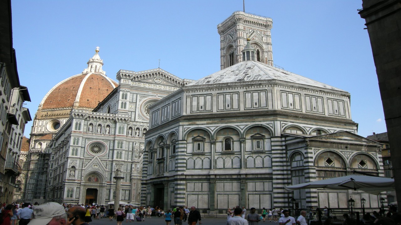 Global Treasures PIAZZA SAN GIOVANNI Duomo Campanile And Battistero Firenze, Italy