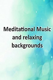 Relaxing green background with meditational music