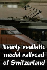 Nearly realistic model railroad of Switzerland
