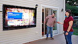 Outdoor TV, Granite Firepit
