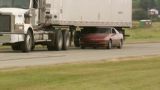 Precision Driving Under Semi-Trailer