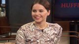 Felicity Jones, Aviva Drescher, and the Writer & Director of 'The Imitation Game'