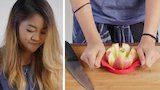 50 people try to core an apple