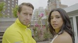 Hannah Bronfman and Brendan Fallis Use Household Items as Workout Equipment