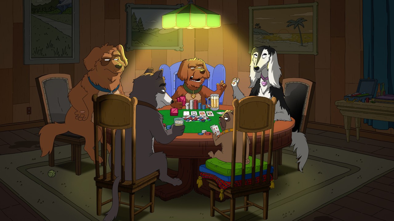 Dogs Playing Poker
