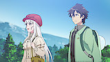 Two People and One Furry Friend, Strolling Through Aomori
